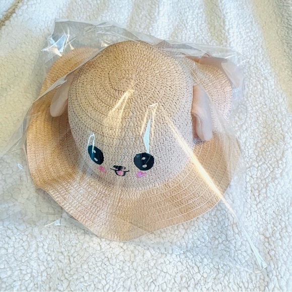 Girl's Hat Rabbit Ears Children Cap with Moving Ears - Summer Sunhat - Picture 15 of 15